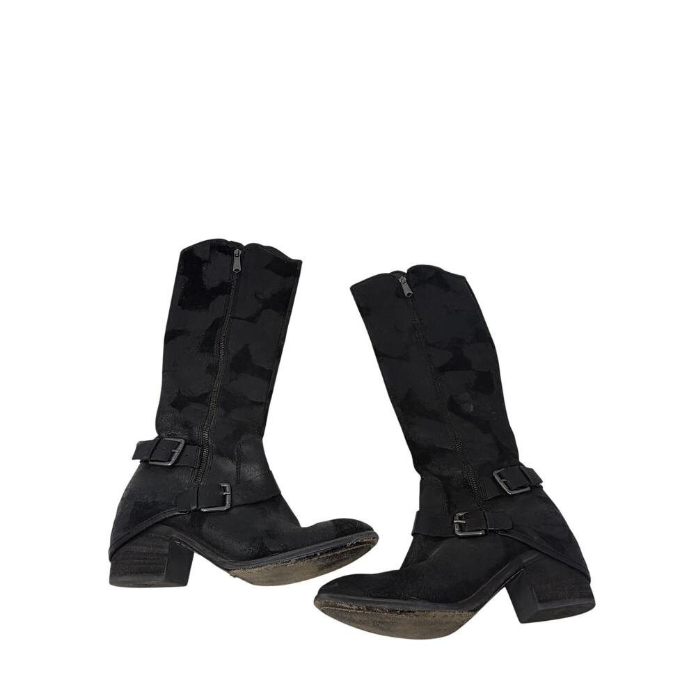 Donald J. Pliner women's Dela knee boots 8.5M tall black suede leather